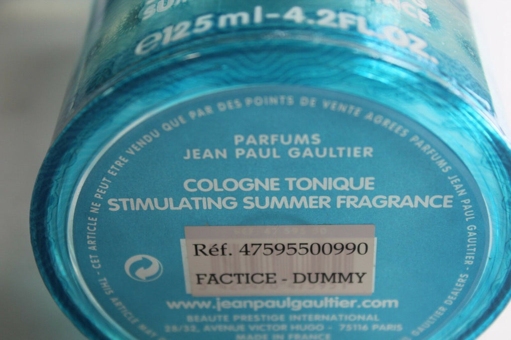 Le Male JEAN PAUL GAULTIER Vintage GLASS Fragrance Factice Stimulating Summer