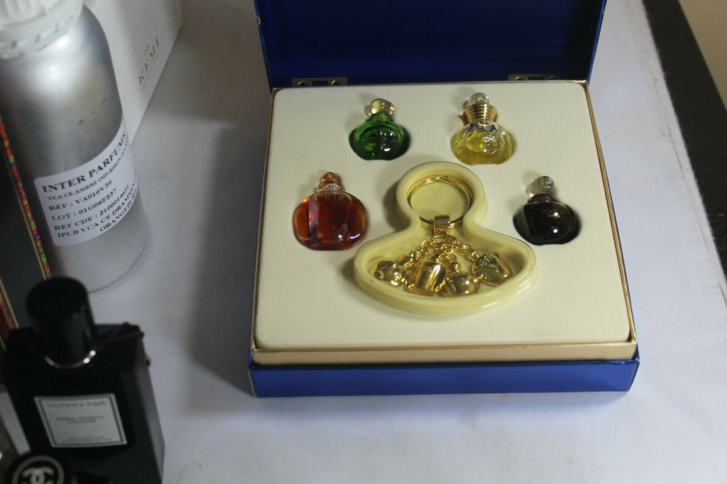 1990s Christian Dior Parfums Set perfume Poison Dune Dolce Vita Key charm chain