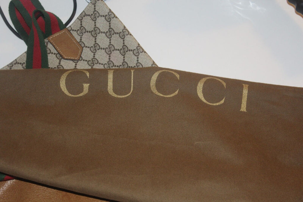 Authentic Vintage GUCCI Oversized Canvas Tote, Outside Zipper Pocket GG MONOGRAM
