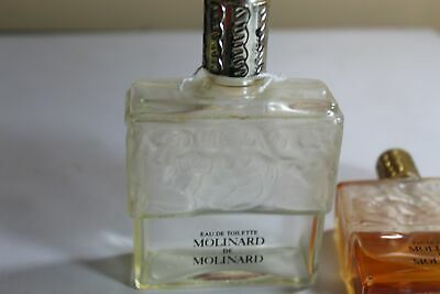 Vintage Molinard de Molinard Eau de Toilette Splash Lalique NUDES Bottle 2 bottl
