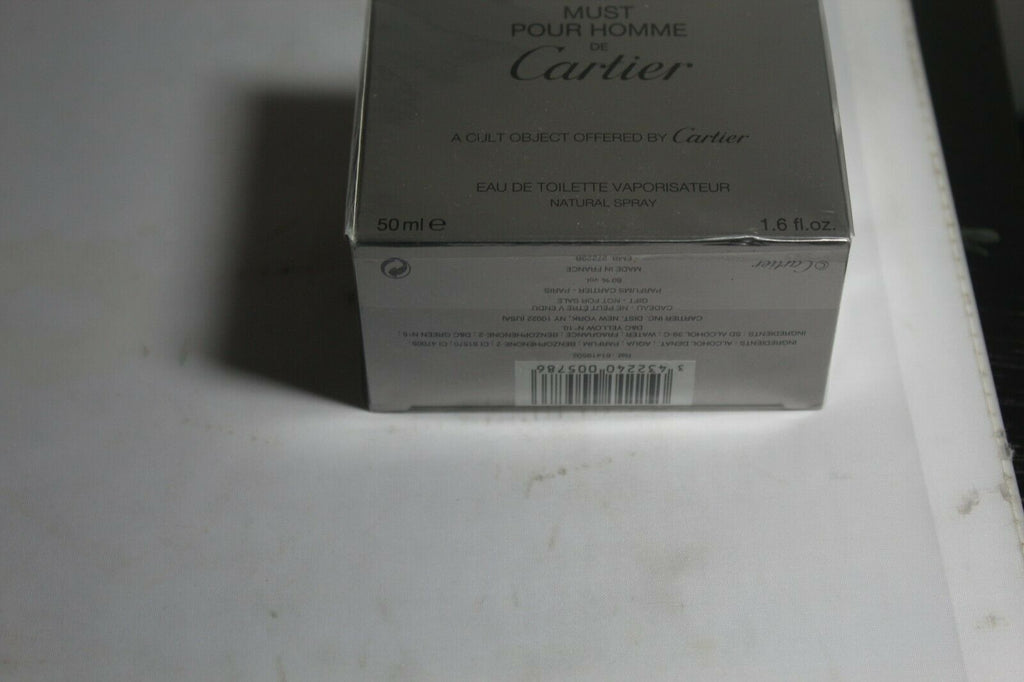 Must de Cartier Pour Homme edt 50 ml. Rare vintage original first edition.