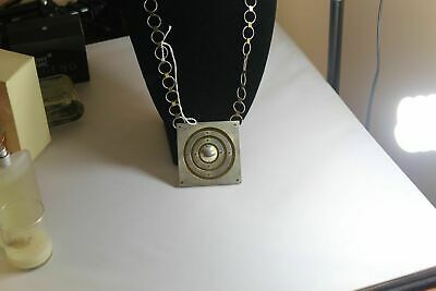 1950s Huge Eleanor Caldwell Necklace Brass and Sterling
