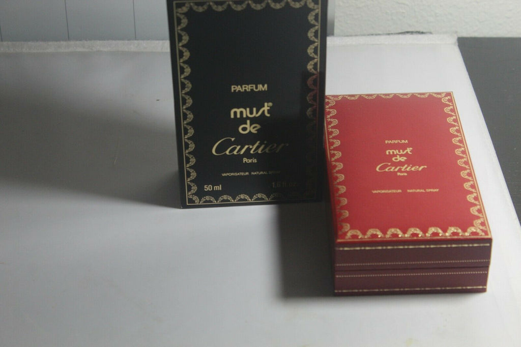 Must de Cartier PARFUM 1.6oz/50ml Spray Rare to Find AUTHENTIC with BOX Full