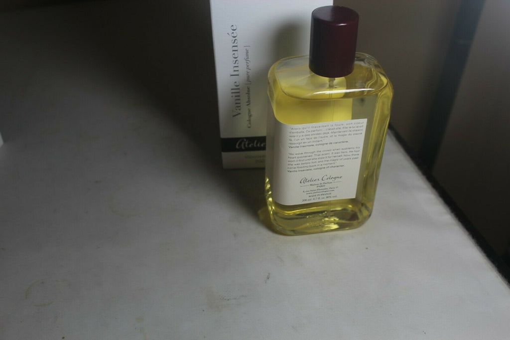 Atelier Cologne Vanille Insensee Cologne Absolue Pure Perfum 6.7oz 200ml NIB